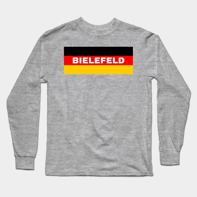 Bielefeld City in German Flag Long Sleeve T-Shirt by aybe7elf